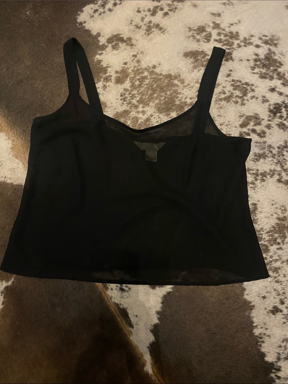 Black Women's Crop Tank Top